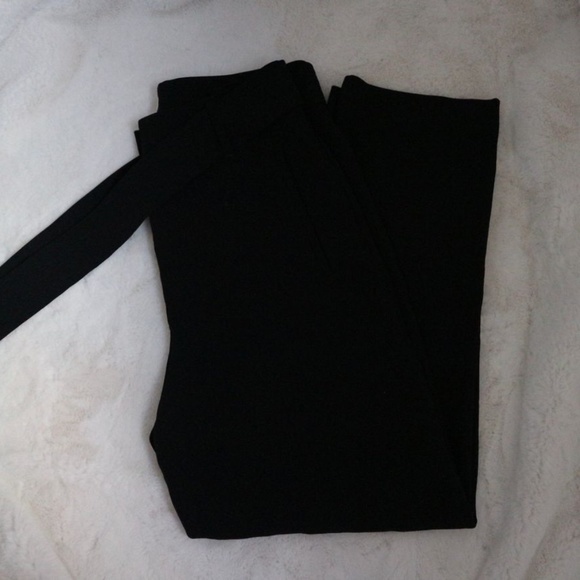 Aritzia Black Tie Front Pant - Picture 1 of 1